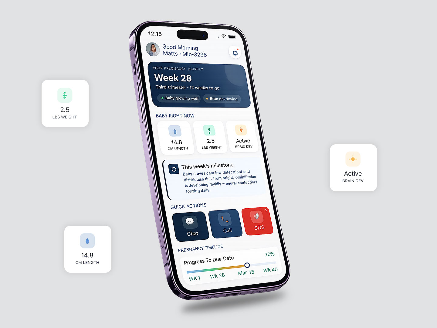 PregPath mobile patient experience